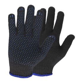 Перчатки строительные 4-Х НИТКА Х/Б С ПВХ 10 КЛАСС